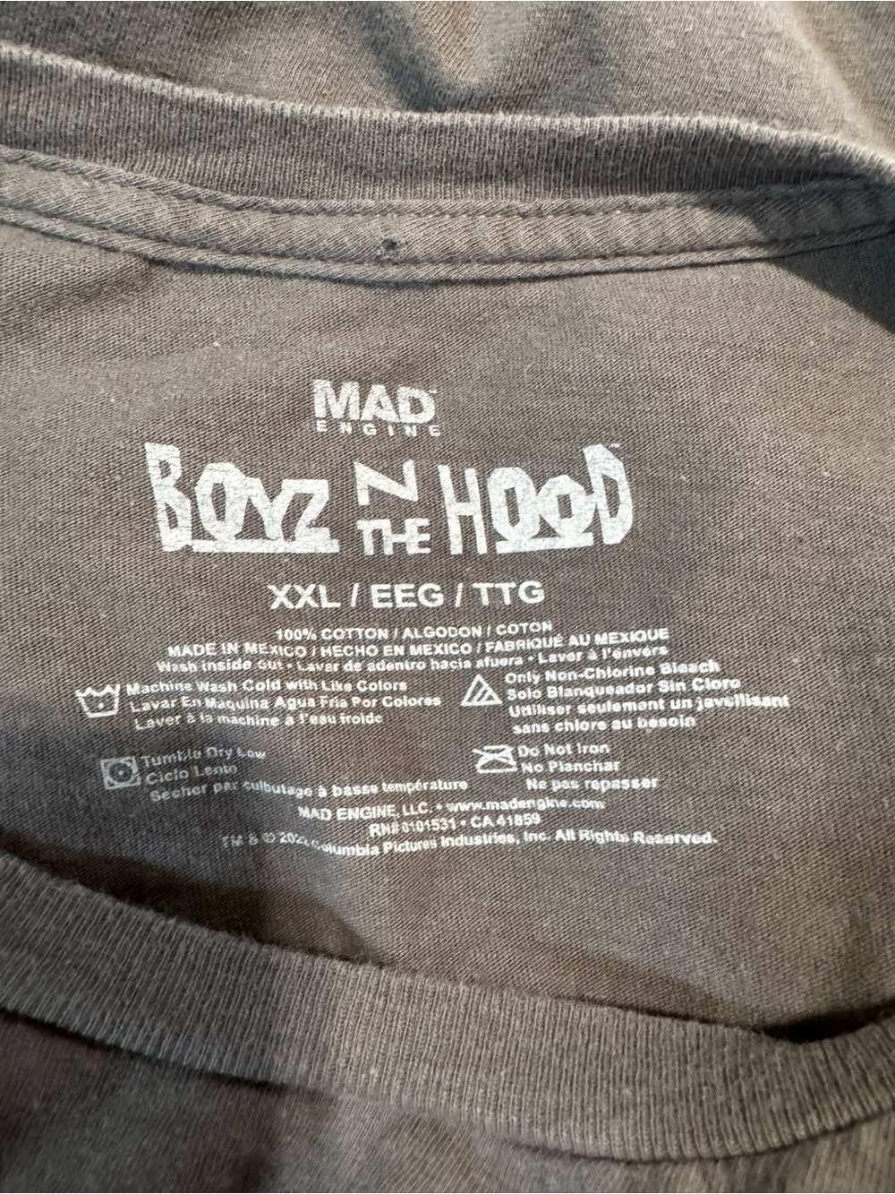 Mad Engine Boyz In The Hood Tee SZ XXL - Picture 4 of 4